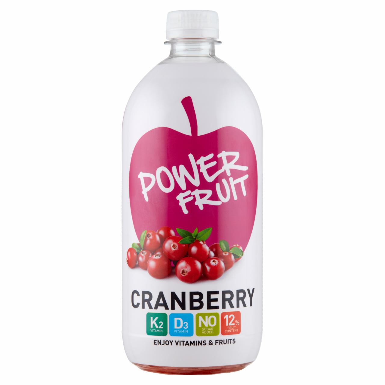 Képek - Power Fruit energiaszegény vörösáfonya-alma ital forrásvízzel, édesítőszerekkel 750 ml