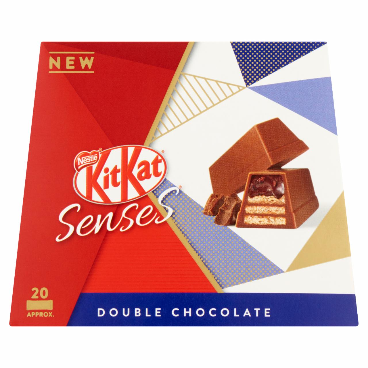 Képek - KitKat Senses ropogós ostya csokoládékrémmel bevonva, tejcsokoládéban 200 g