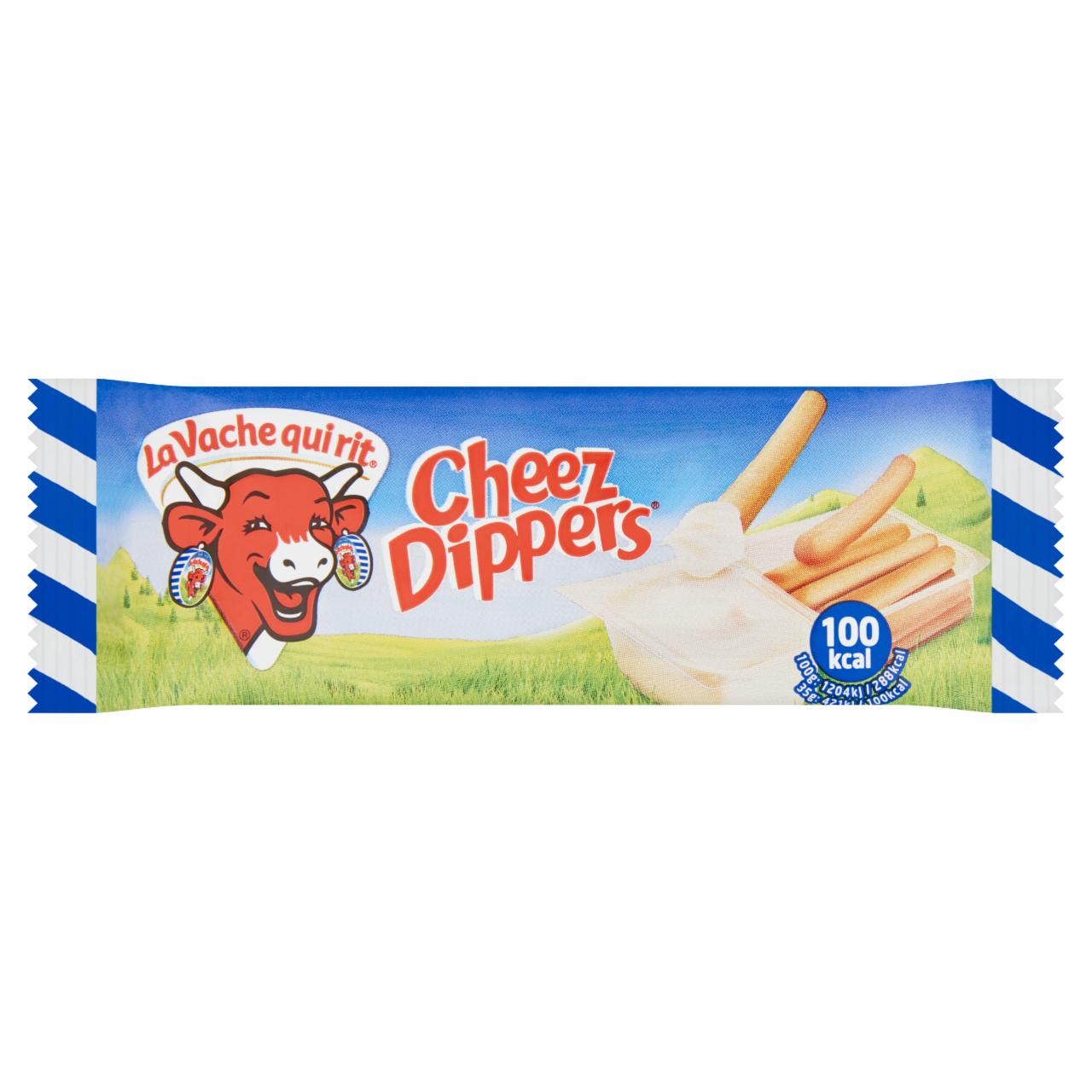 Képek - La Vache Qui Rit Cheez Dippers ömlesztett kenhető zsíros sajtkészítmény, kenyérrudacskákkal 35 g