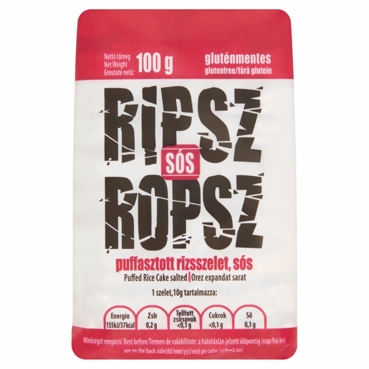 Képek - Ripsz Ropsz sós puffasztott rizsszelet 100 g