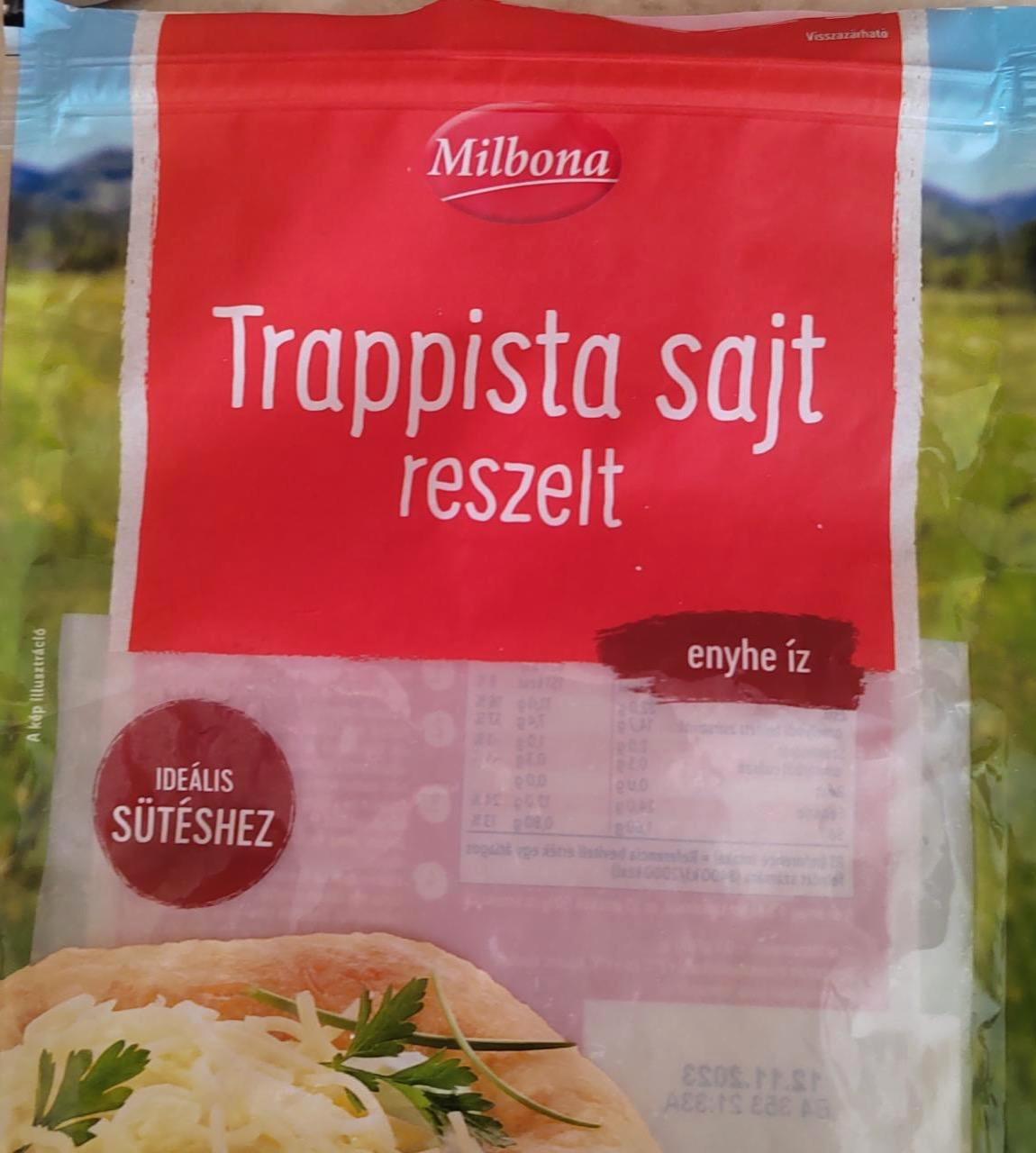 Képek - Trappista sajt reszelt enyhe íz Milbona