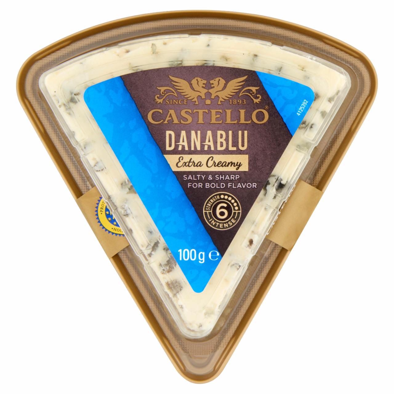 Képek - Castello Danablu 60+ dán zsírdús, kékpenésszel érő félkemény sajt 100 g