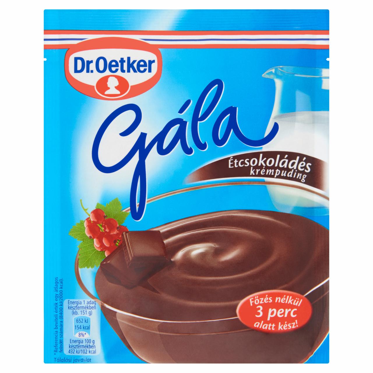 Képek - Dr. Oetker Gála étcsokoládés krémpudingpor 104 g