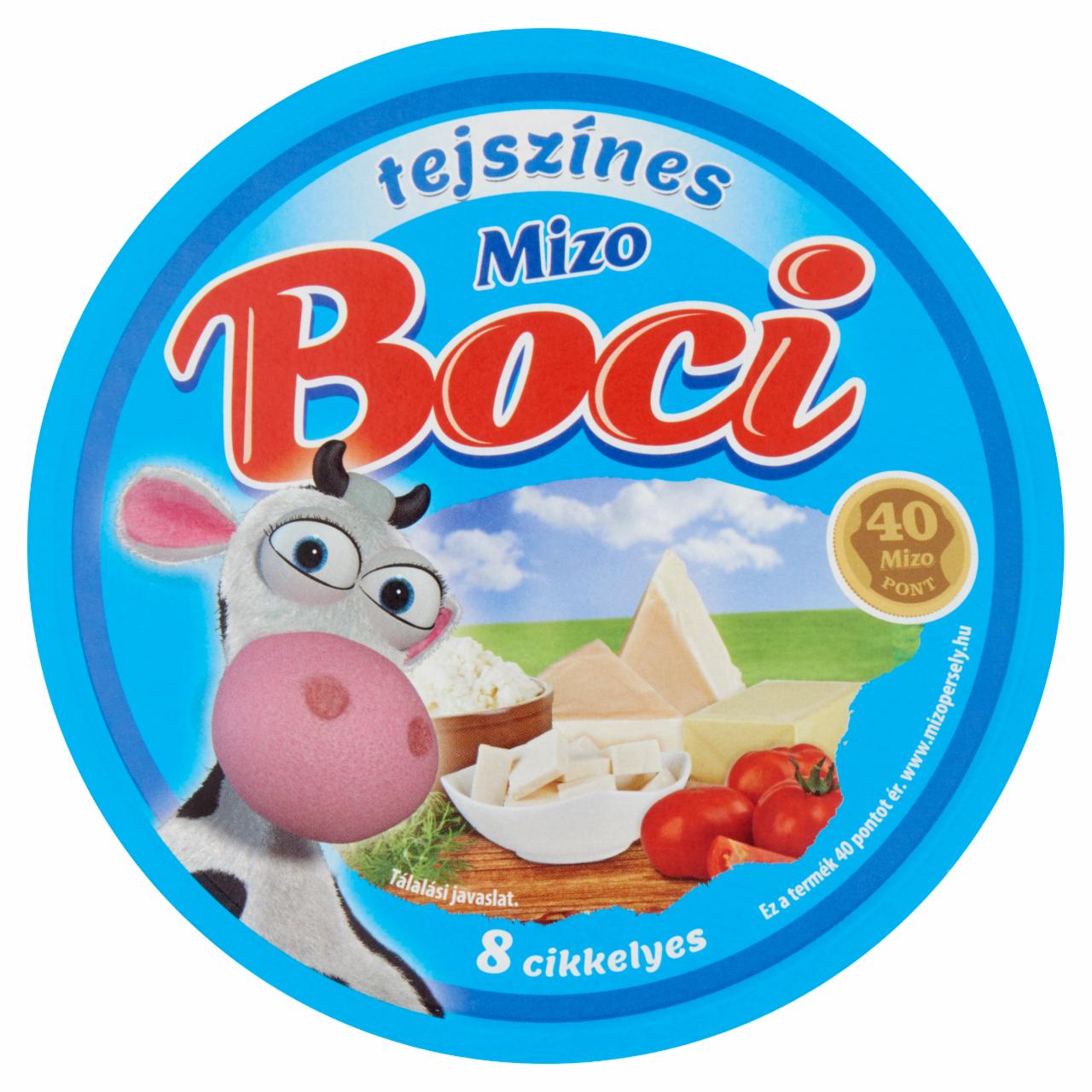 Képek - Mizo Boci tejszínes kenhető, zsíros ömlesztett sajt 8 db 140 g