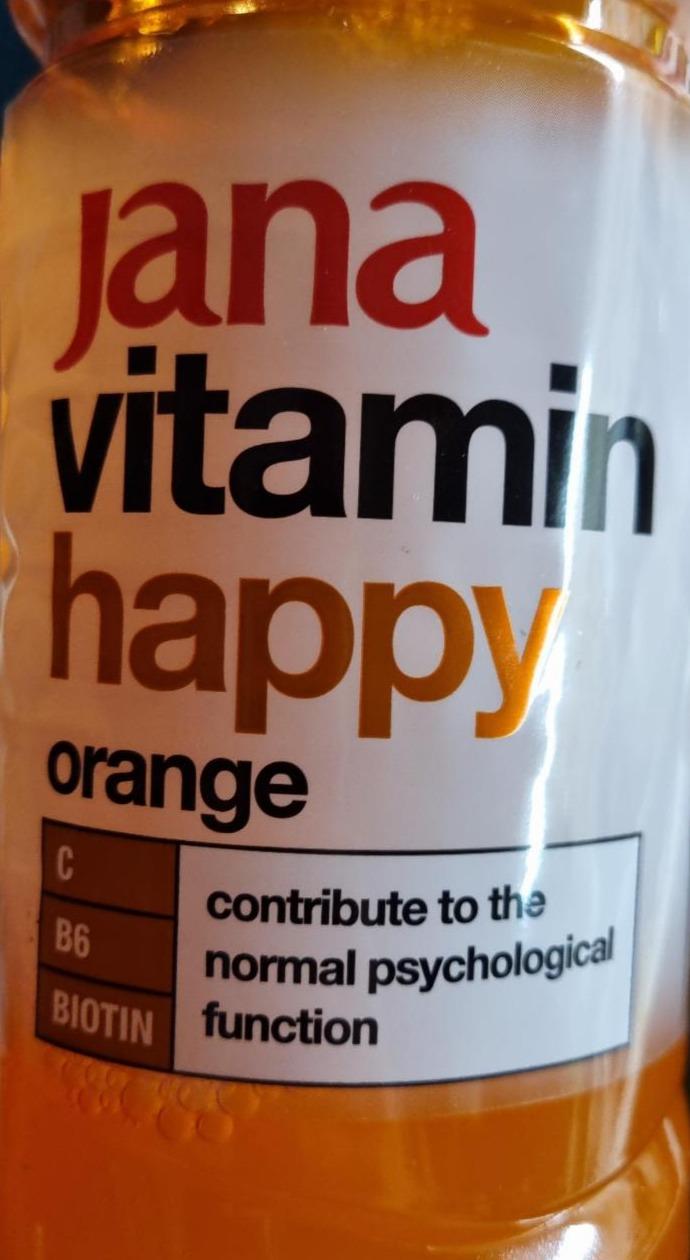 Képek - Jana Vitamin Happy narancs ízű szénsavmentes üdítőital cukorral és édesítőszerrel 1,5 l