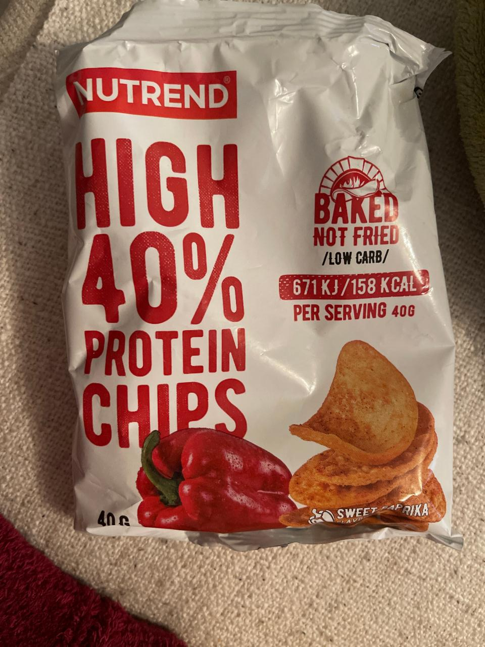 Képek - Protein Chips High 40% Paprika Nutrend