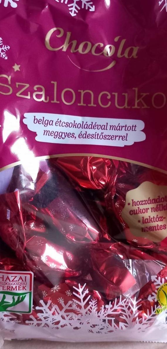 Képek - Meggyes étcsokoládés szaloncukor édesítőszerrel Chocola