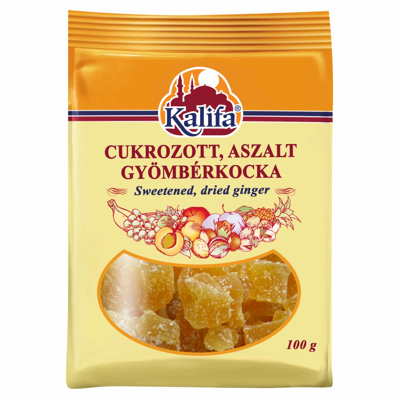 Képek - Kalifa kandírozott gyömbérkocka100 g