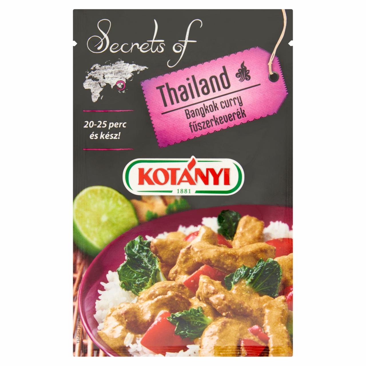 Képek - Kotányi Secrets of Thailand Bangkok curry fűszerkeverék 20 g