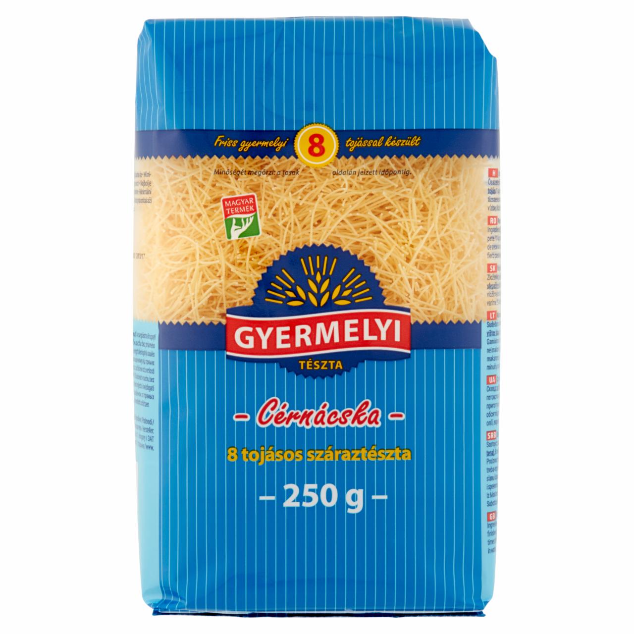 Képek - Gyermelyi cérnácska 8 tojásos száraztészta 250 g