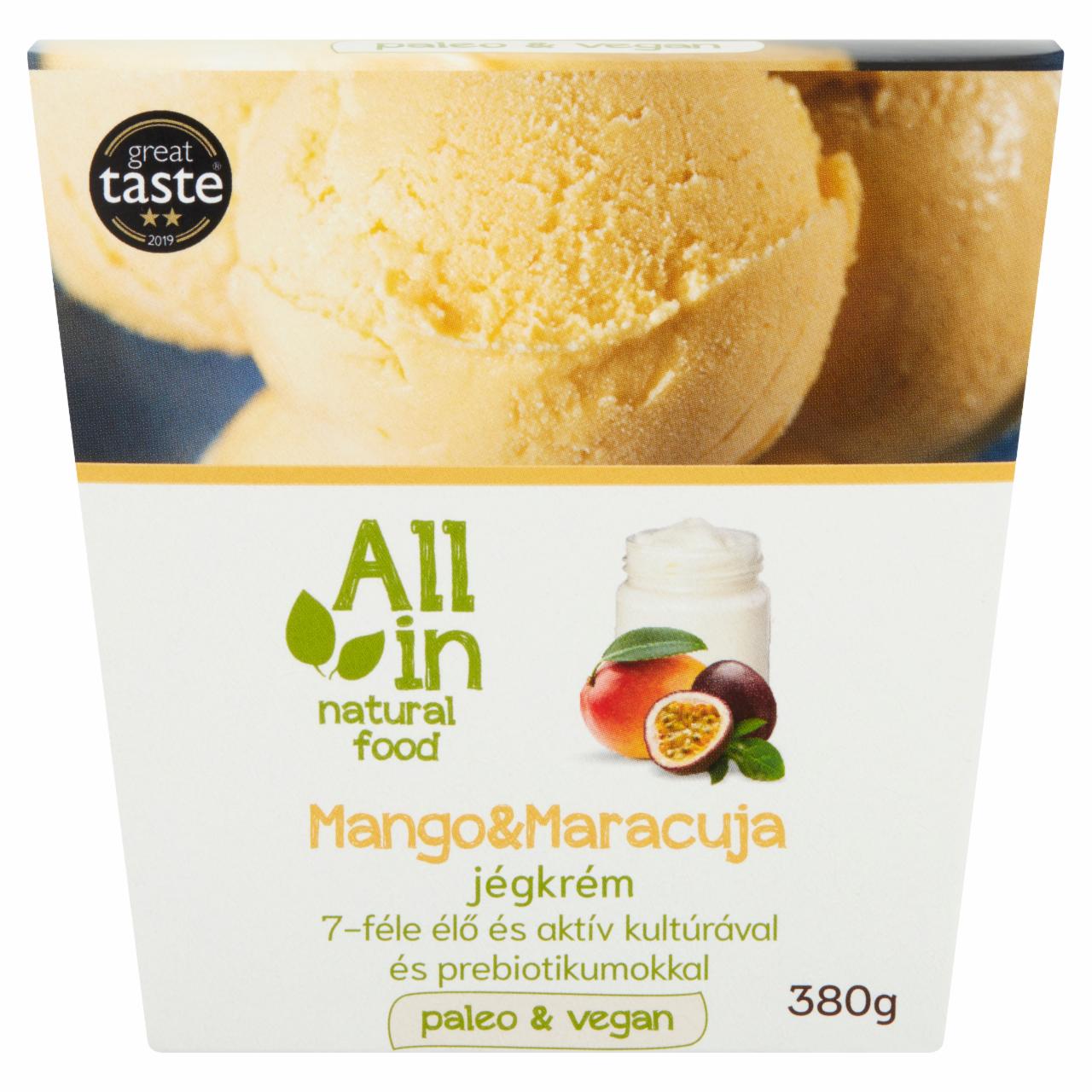 Képek - ALL IN natural food Mango & Maracuja jégkrém 380 g