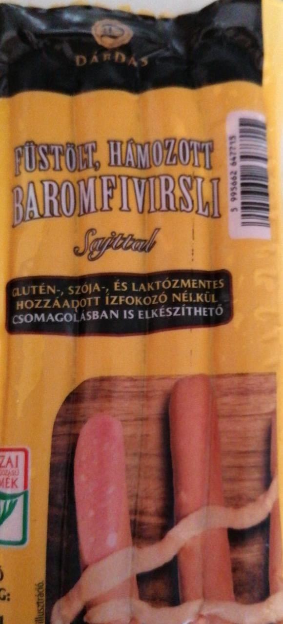 Képek - Füstölt hámozott baromfivirsli sajttal Dárdás