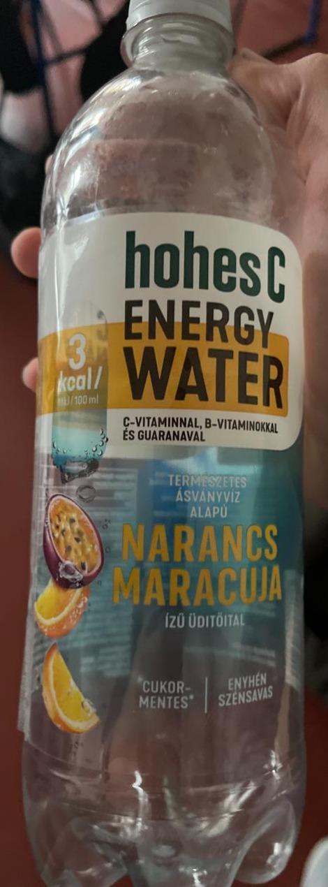 Képek - Hohes C Energy Water narancs maracuja ízű természetes ásványvíz alapú üdítőital 0,75 l