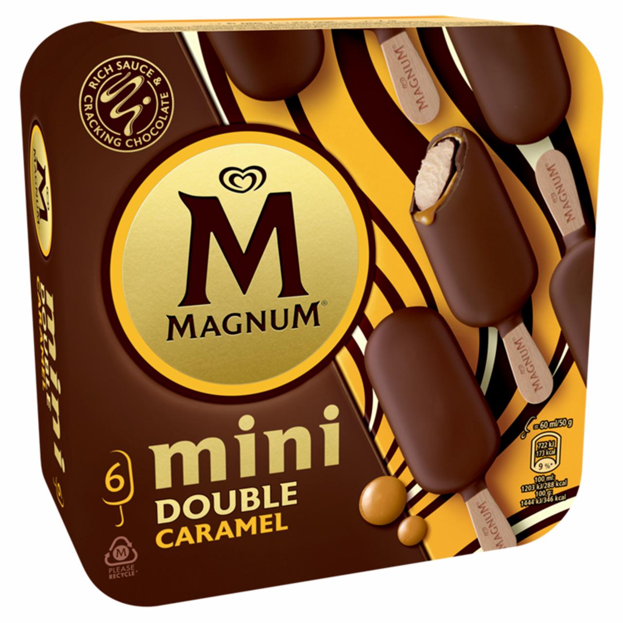 Képek - Magnum Mini multipack jégkrém Dupla Karamell 6 x 60 ml