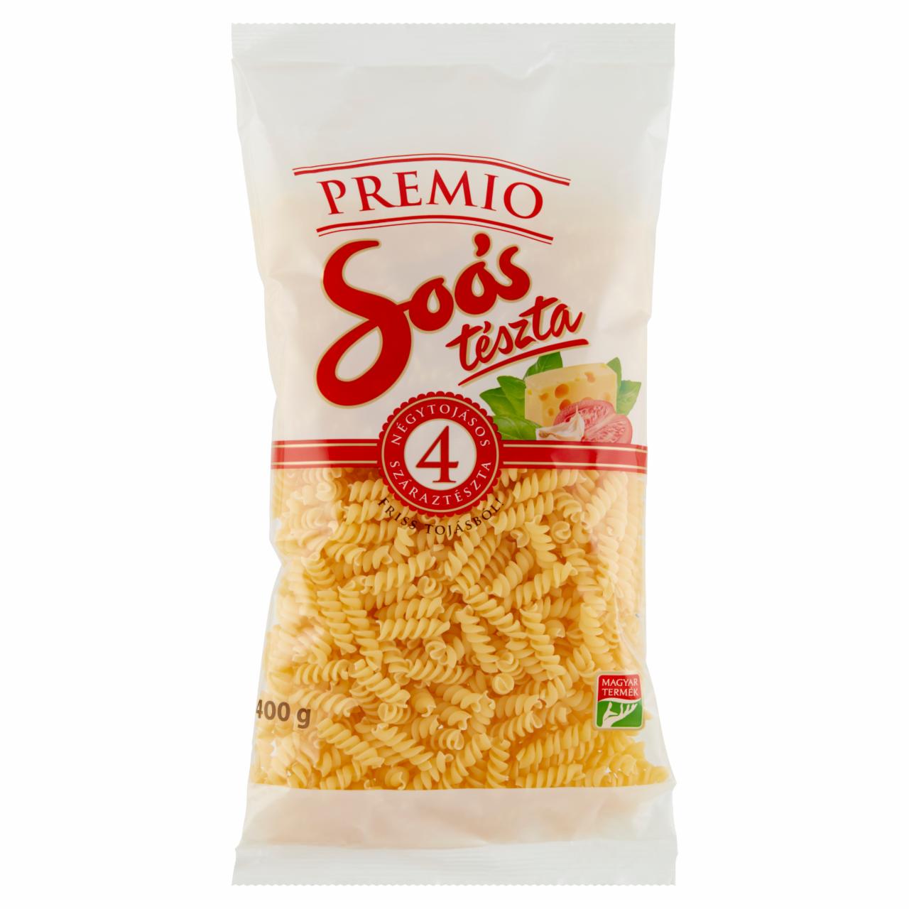 Képek - Soós Premio orsó 4 tojásos száraztészta 400 g