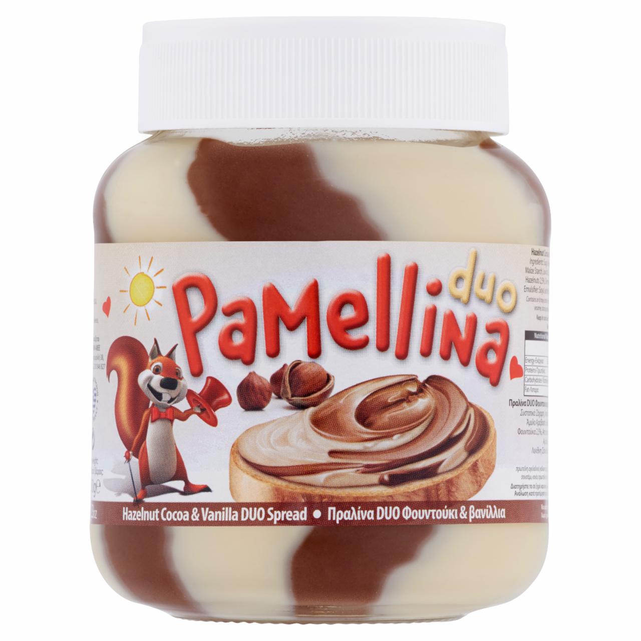 Képek - Pami Pamellina Duo kenhető kakaós-vaníliás, mogyoró ízű krém 350 g