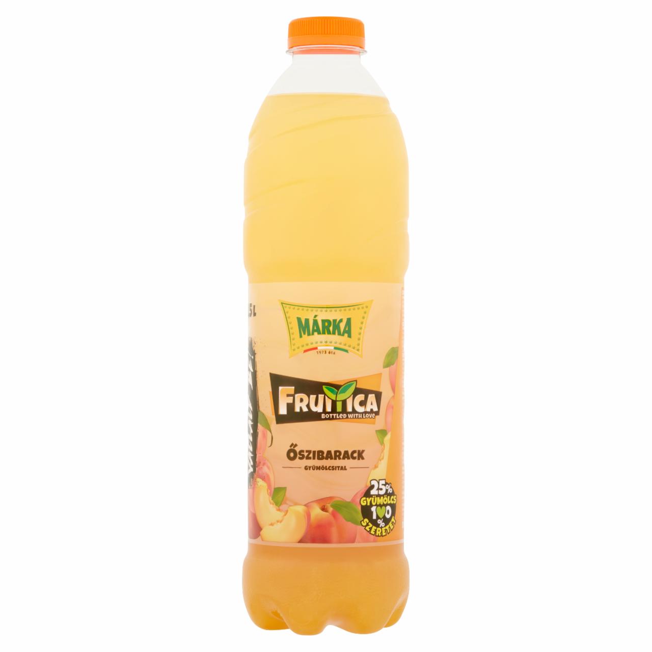 Képek - Márka Fruitica őszibarack szénsavmentes gyümölcsital cukorral 1,5 l