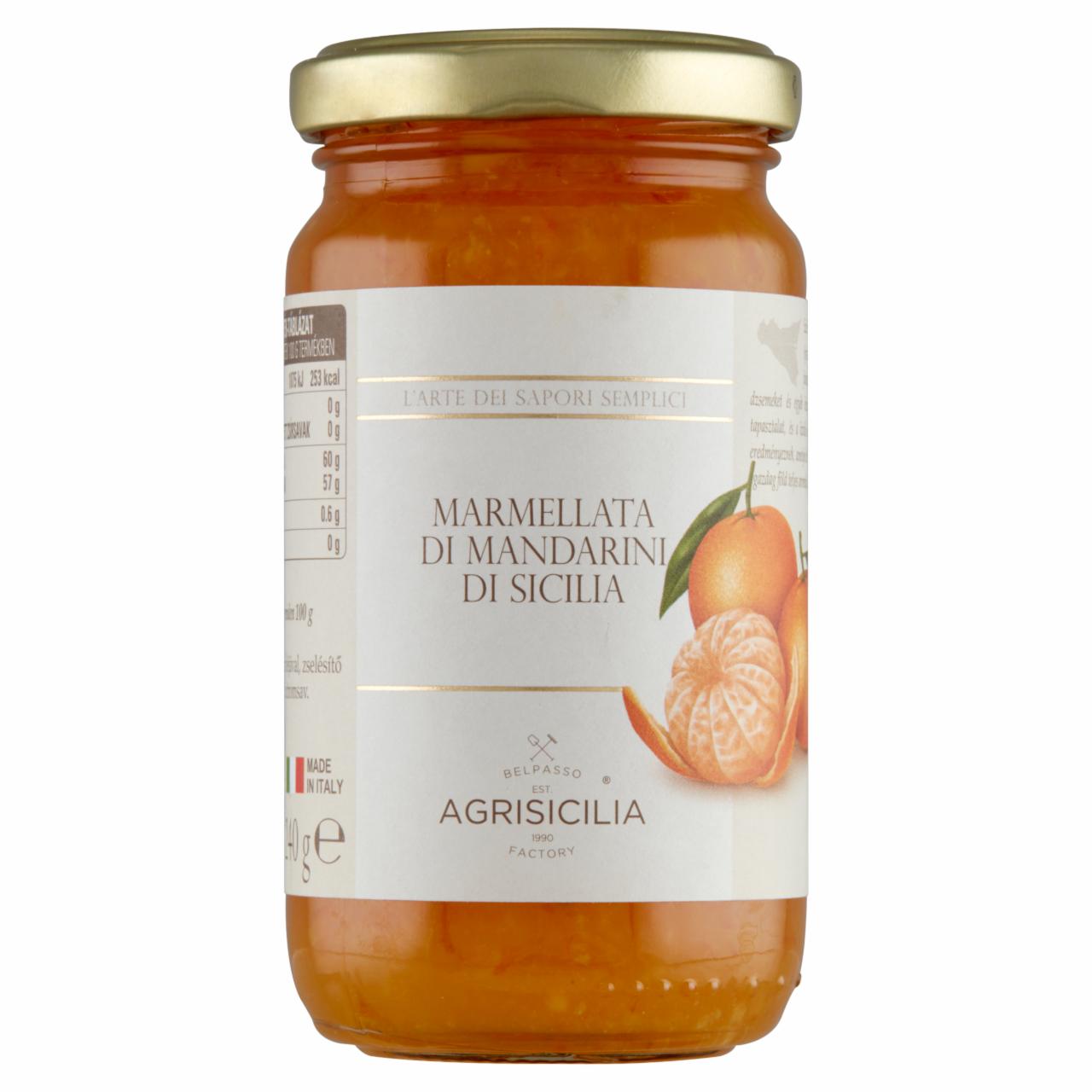 Képek - Agrisicilia szicíliai mandarinlekvár 240 g
