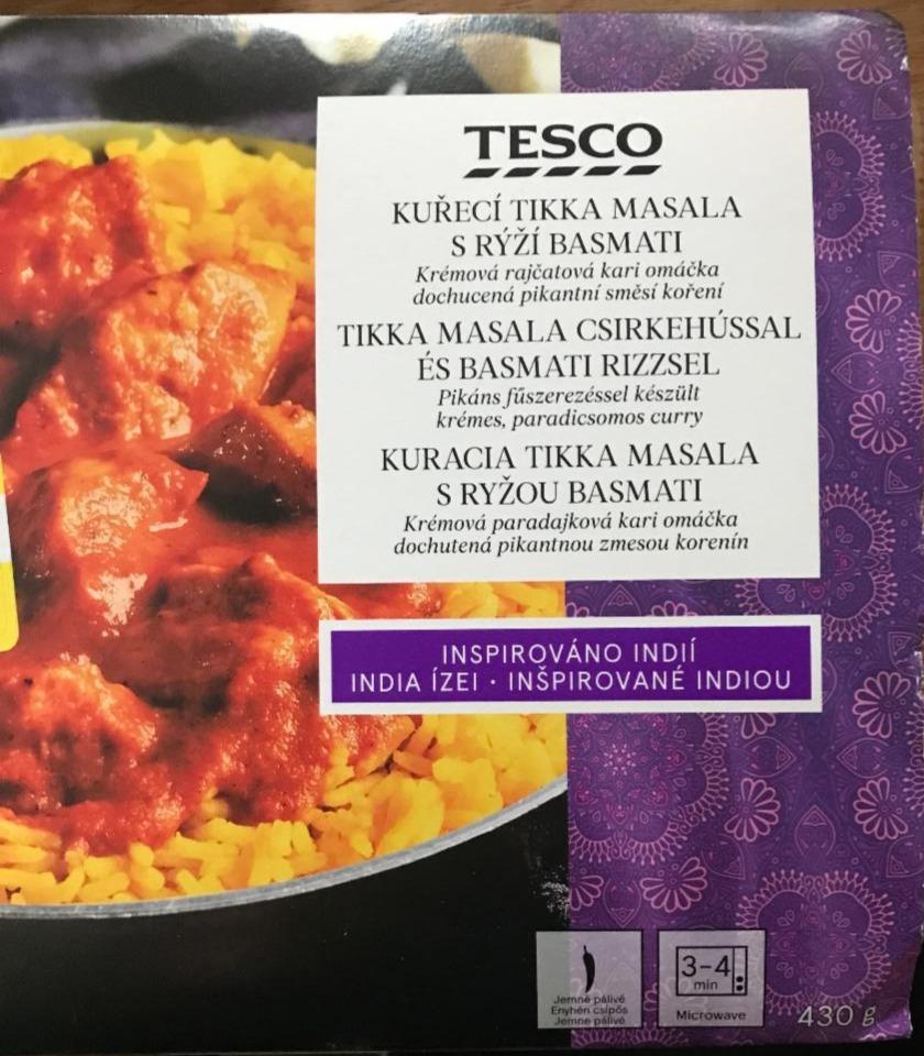 Képek - Tikka masala csirkehússal és basmati rizzsel Tesco