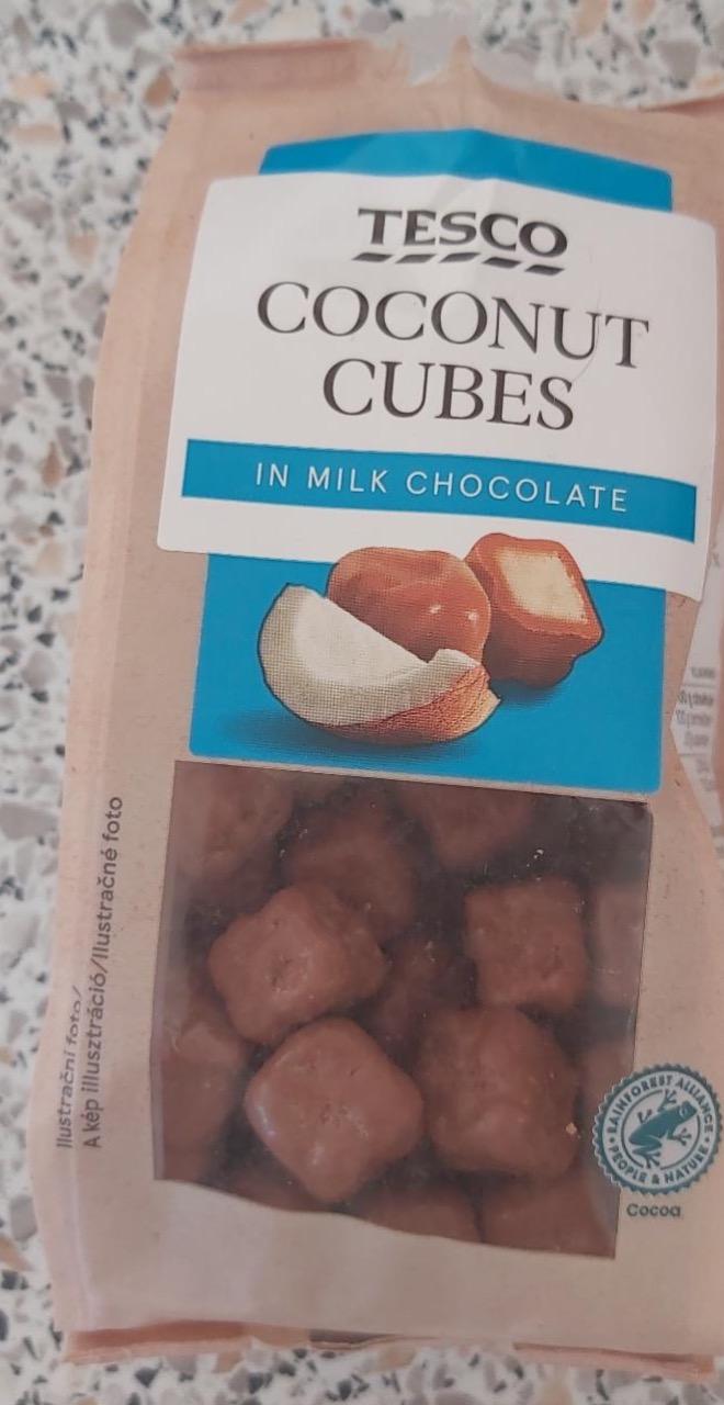 Képek - Coconut cubes in milk chocolate Tesco