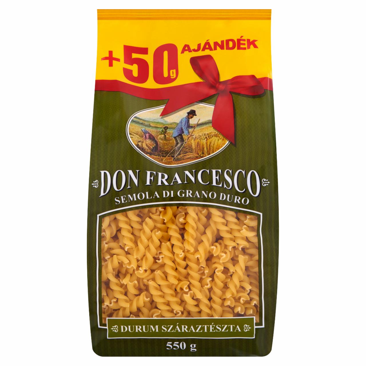 Képek - Don Francesco fusilli durum száraztészta 550 g