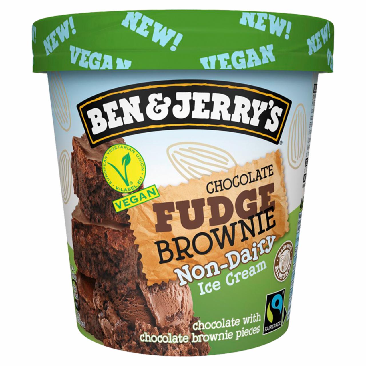 Képek - Ben & Jerry's poharas jégkrém vegán Chocolate Fudge Brownie 465 ml