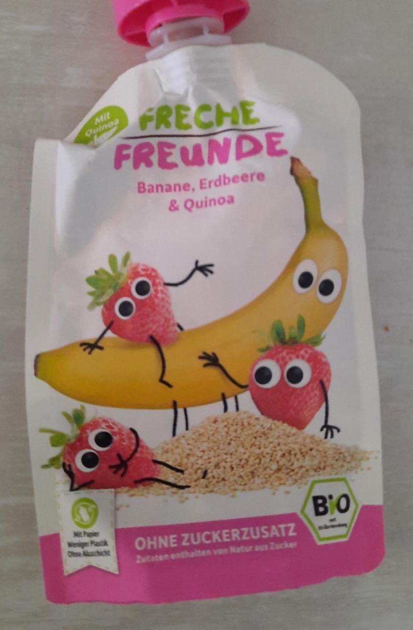 Képek - Gyümölcspüré Banán, eper, quinoa Freche Freunde