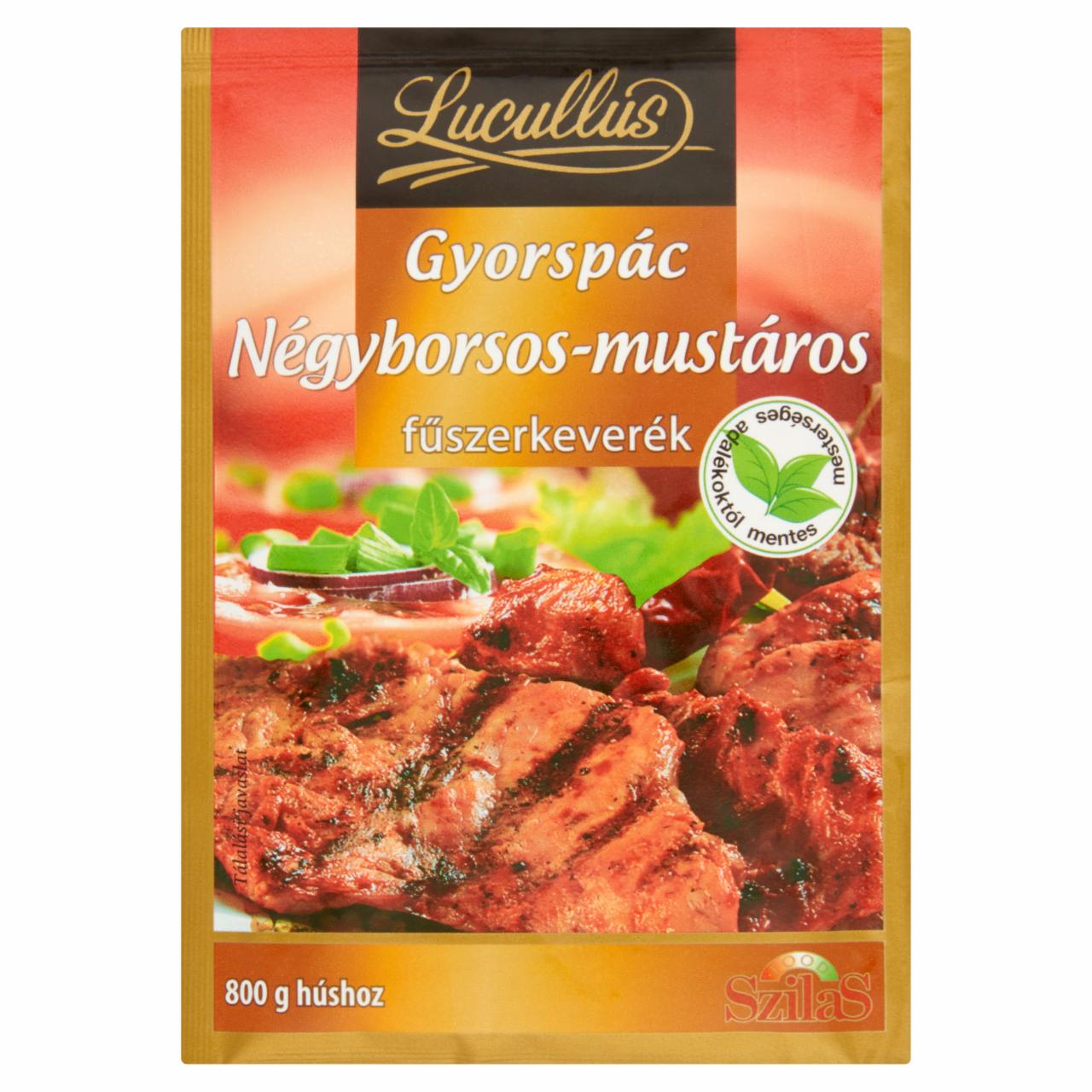 Képek - Lucullus négyborsos-mustáros gyorspác fűszerkeverék sütéshez, grillezéhez 37 g