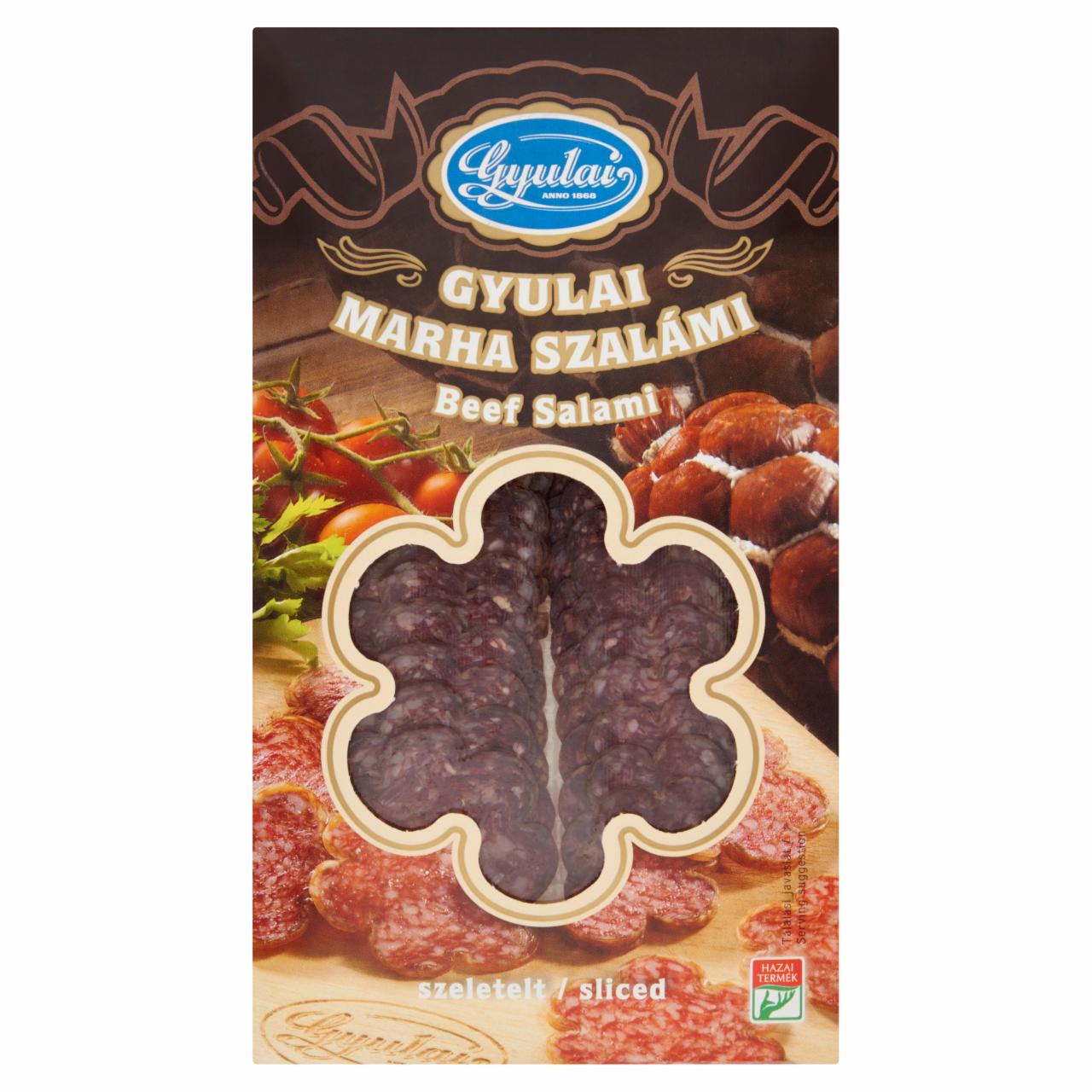 Képek - Gyulai szeletelt csemege marha szalámi 80 g