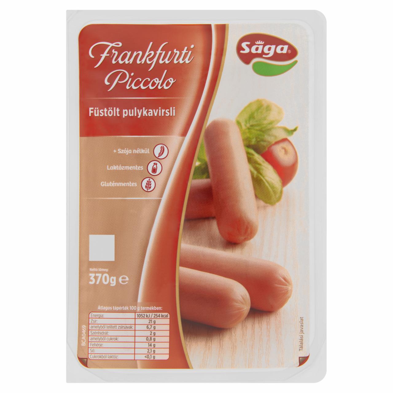 Képek - Sága Frankfurti Piccolo füstölt pulykavirsli 370 g