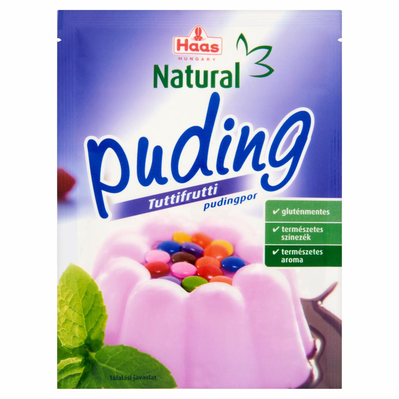 Képek - Haas Natural gluténmentes tuttifrutti pudingpor 40 g