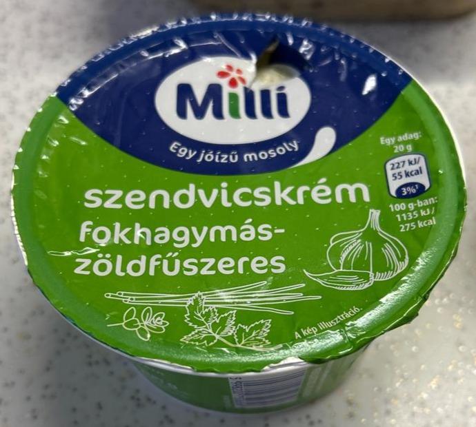 Képek - Szendvicskrém fokhagymás-zöldfűszeres Milli