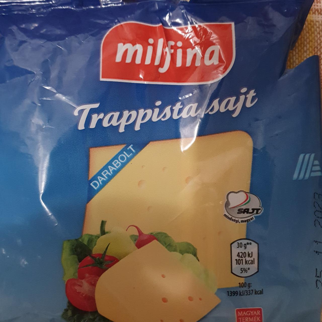 Képek - Trappista sajt darabolt Milfina