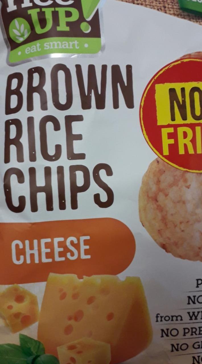 Képek - Teljes kiőrlésű barna rizs chips sajtos ízesítéssel RiceUp!