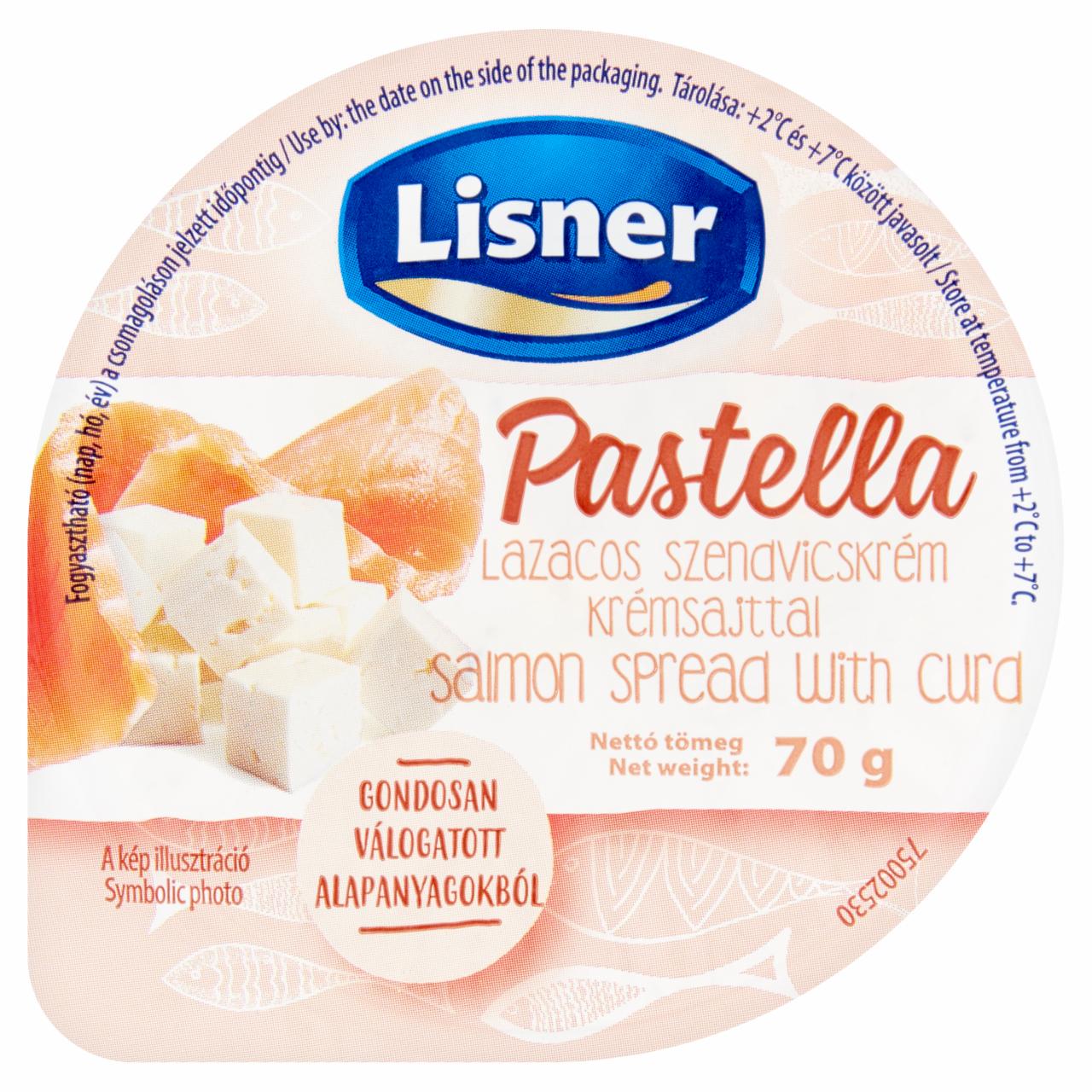Képek - Lisner Pastella lazacos szendvicskrém krémsajttal 70 g