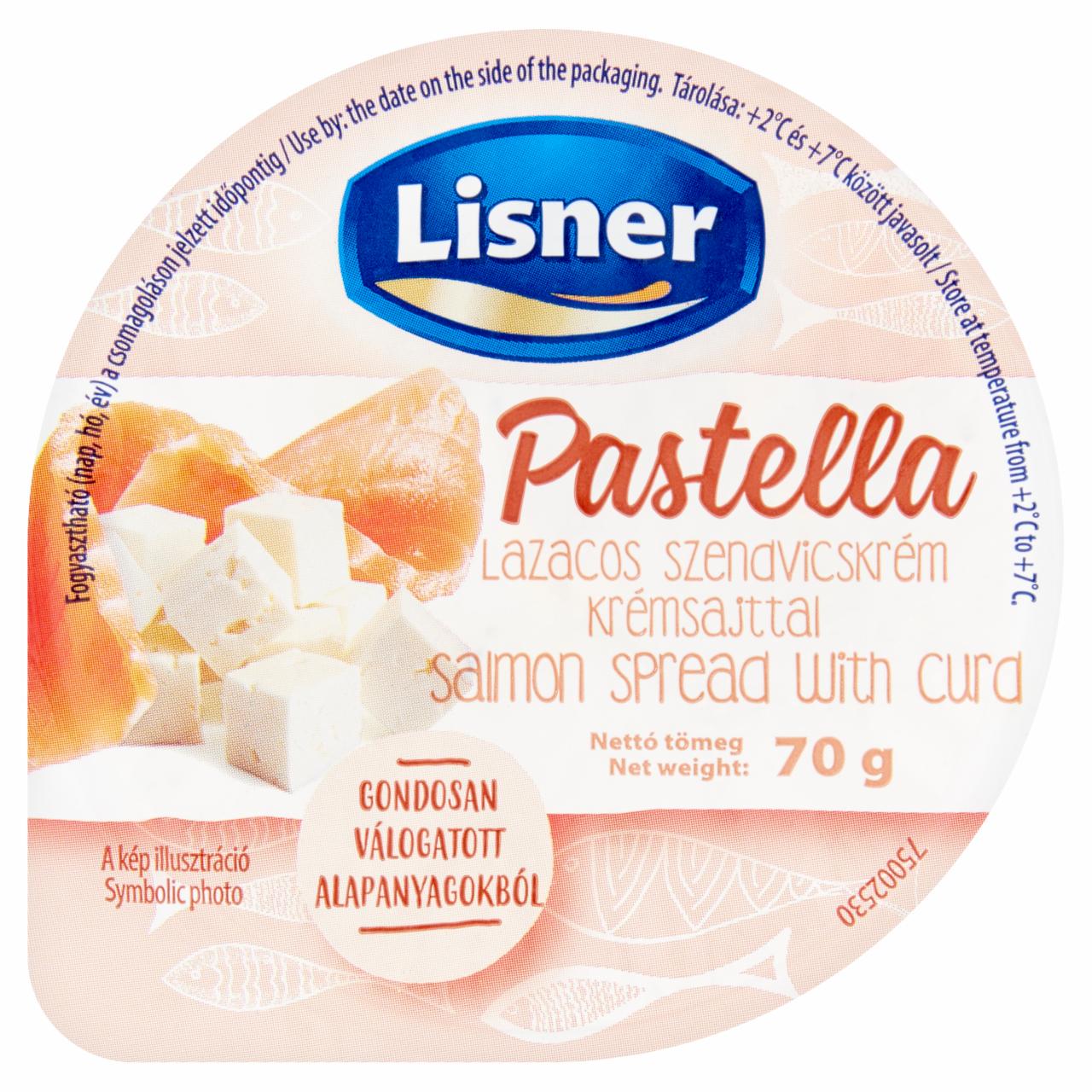 Képek - Lisner Pastella lazacos szendvicskrém krémsajttal 70 g