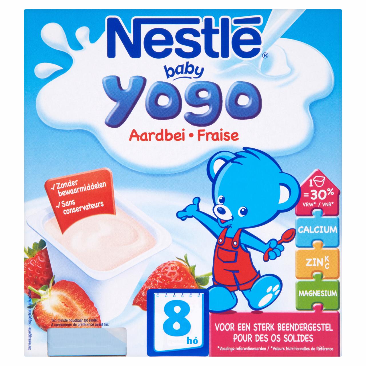 Képek - Nestlé Baby Yogo epres bébidesszert 8 hónapos kortól 4 x 100 g