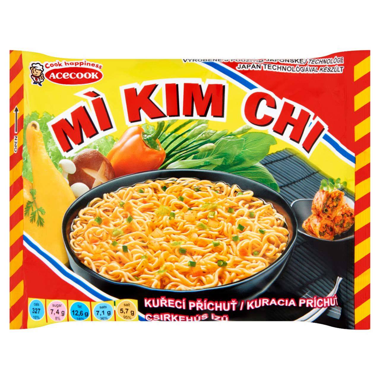 Képek - Mi Kim Chi csirkehús ízű instant tésztás leves 75 g