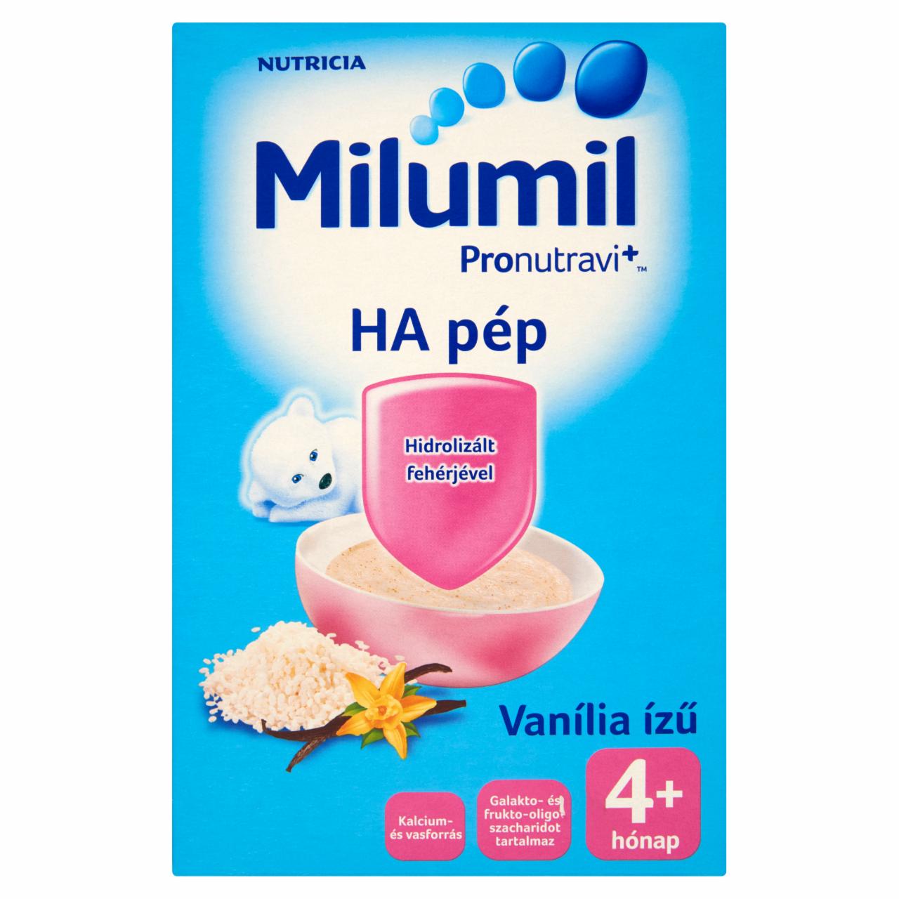 Képek - Milumil HA vanília ízű pép 4 hó+ 500 g