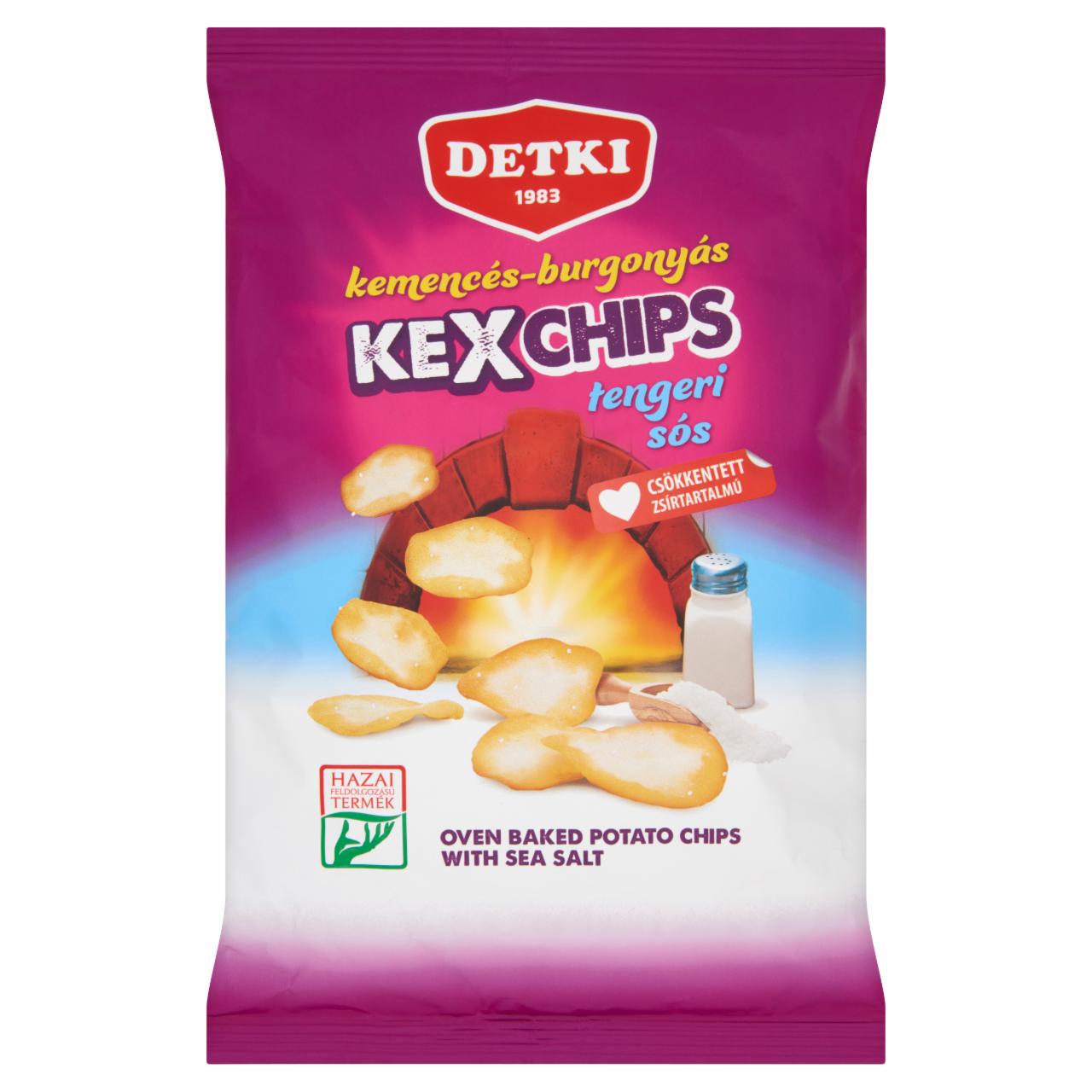 Képek - Detki Kexchips tengeri sós kemencés-burgonyás chips 75 g