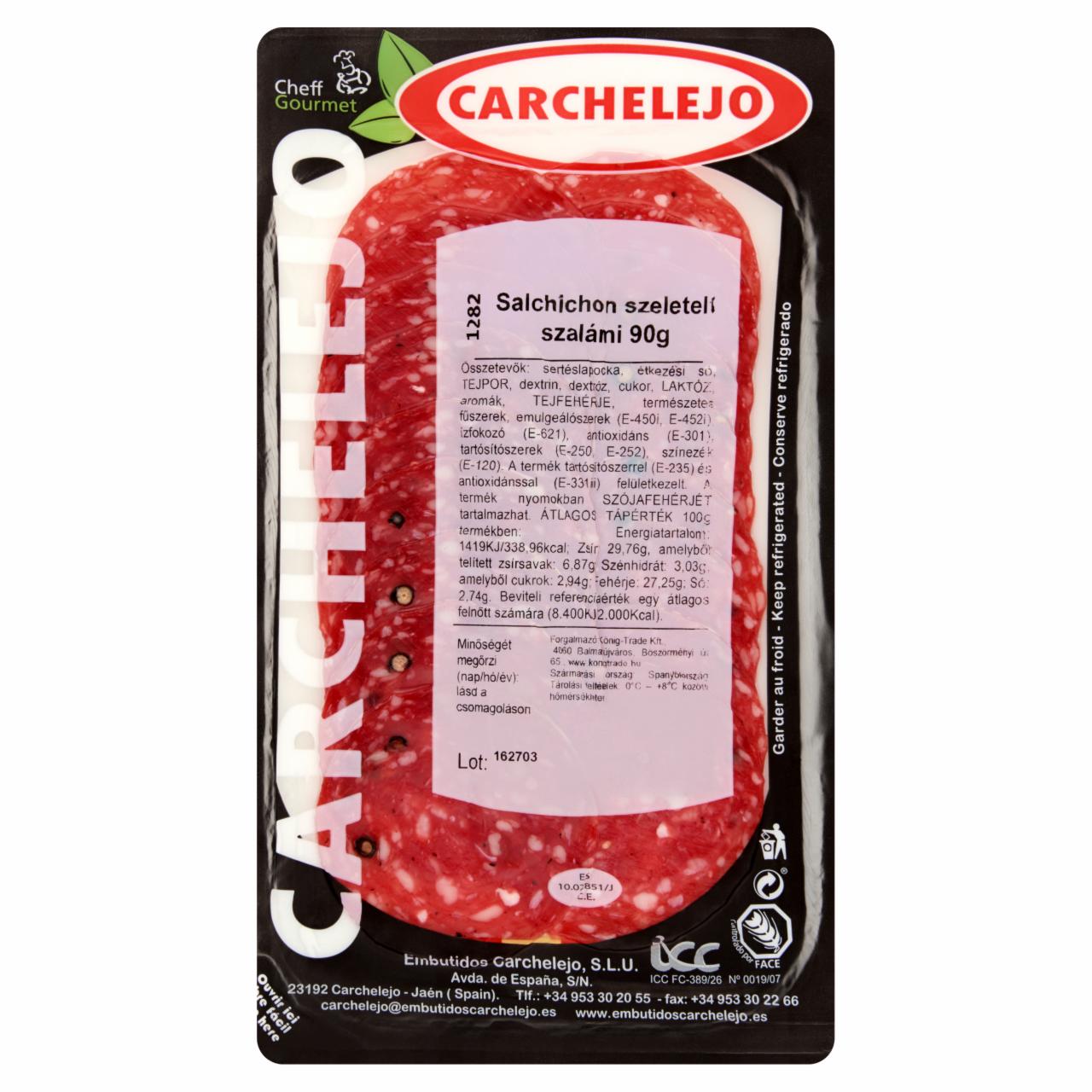 Képek - Carchelejo Salchichon szeletelt szalámi 90 g