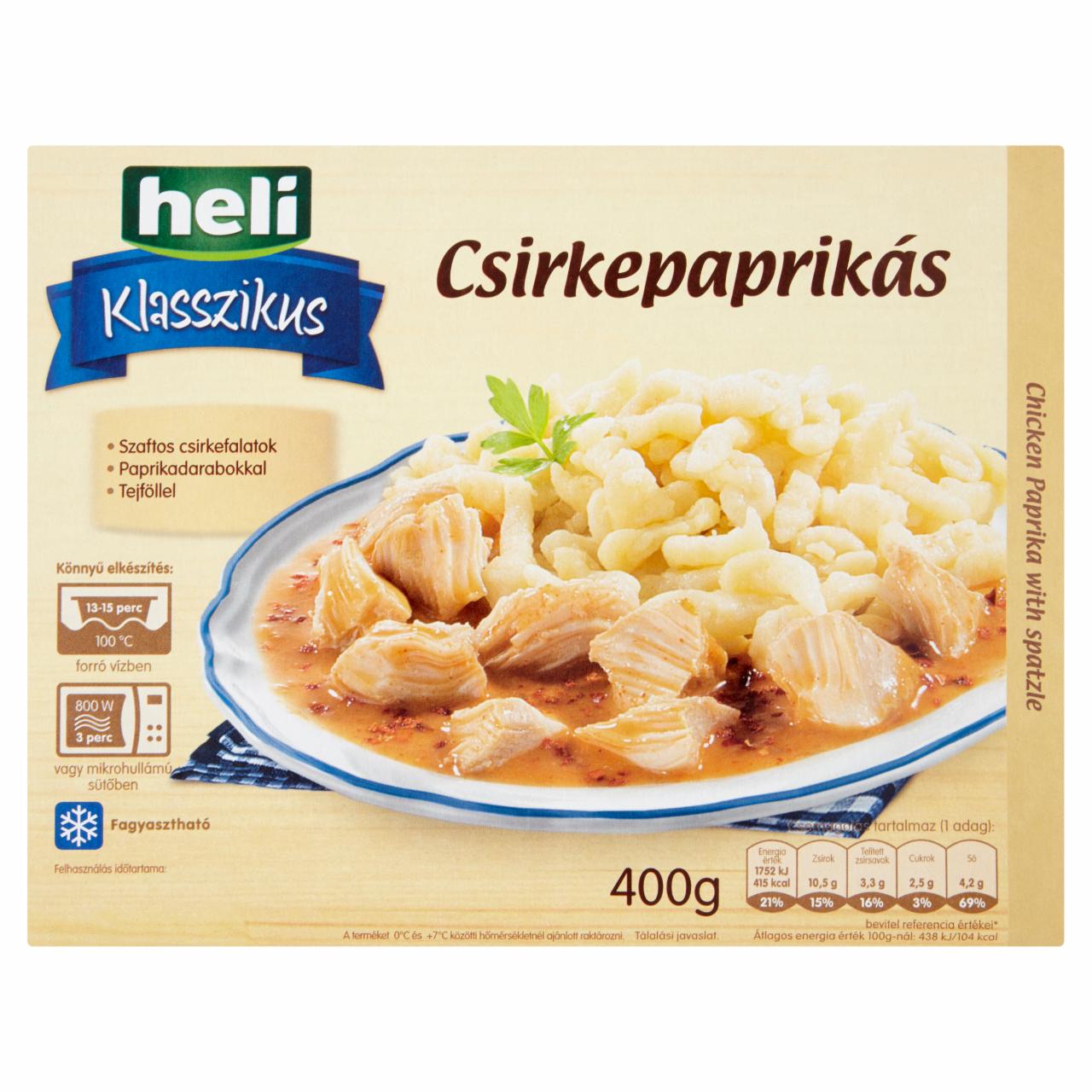 Képek - Heli Klasszikus csirkepaprikás 400 g