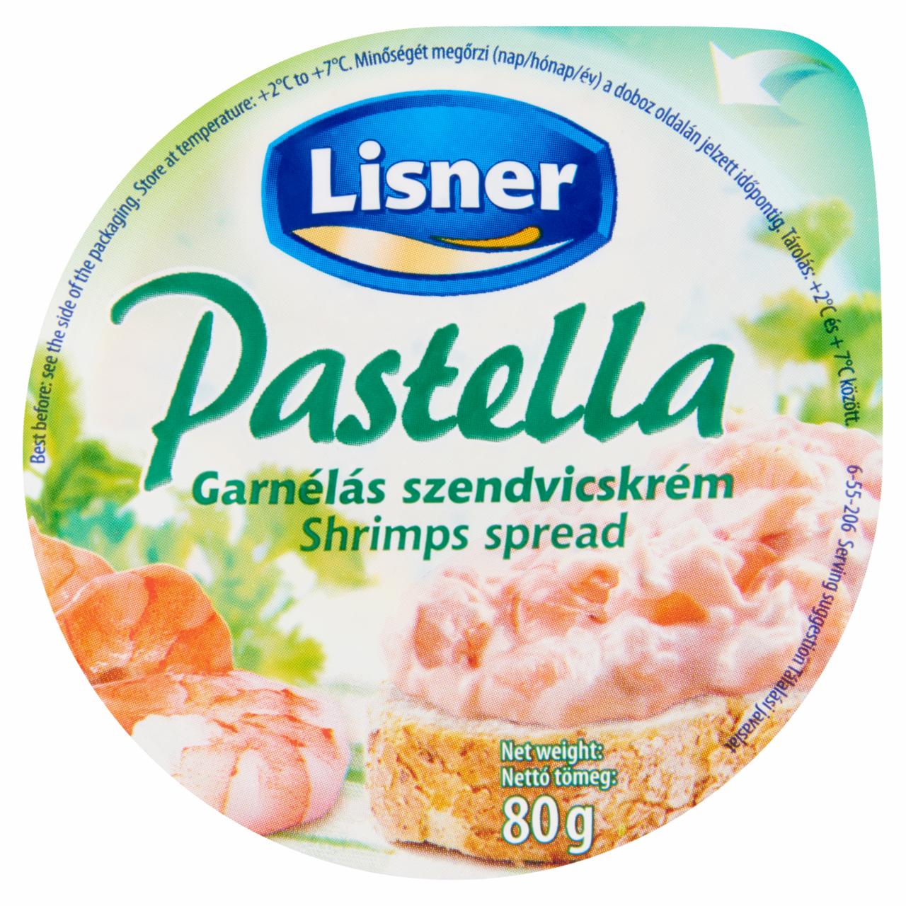 Képek - Lisner Pastella garnélás szendvicskrém 80 g