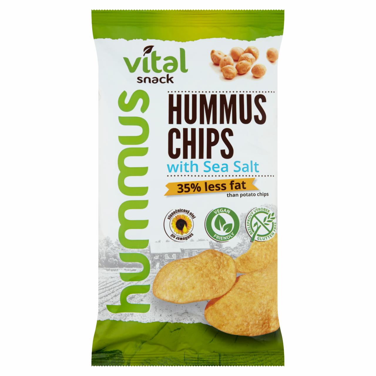 Képek - Vital Snack sült humusz chips tengeri sóval 65 g