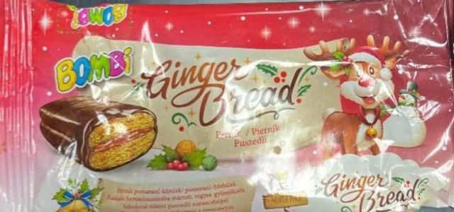 Képek - Bombi Ginger Bread kakaós bevonómasszába mártott, vegyes gyümölcsös lekvárral töltött puszedli 45 g