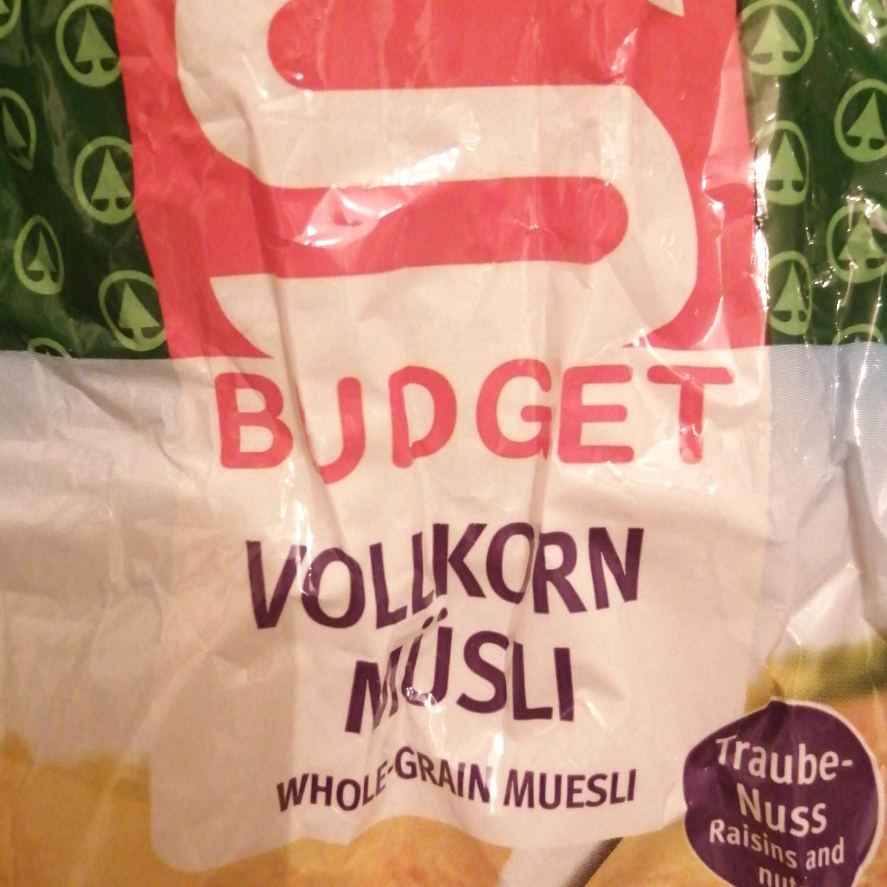 Képek - Vollkorn müsli Traube nuss S Budget