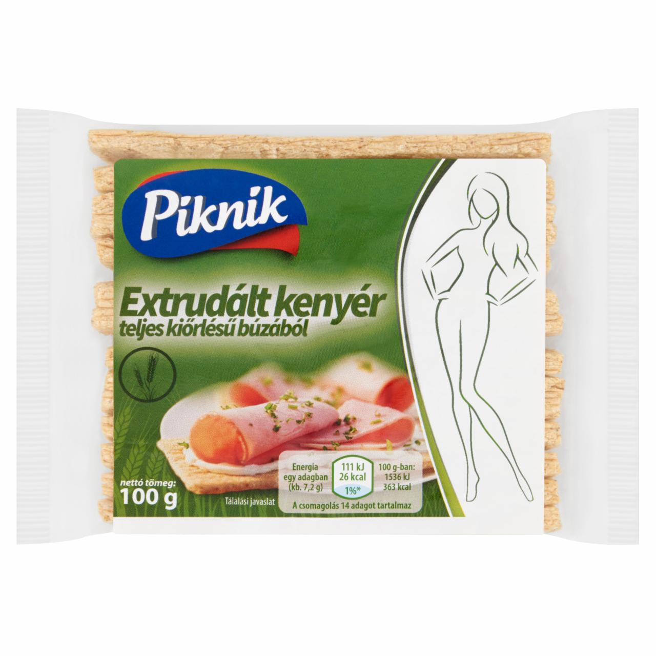 Képek - Piknik extrudált kenyér teljes kiőrlésű búzából 100 g