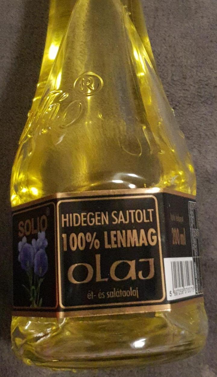 Képek - Hidegen sajtolt 100% Lenmag olaj SOLIO