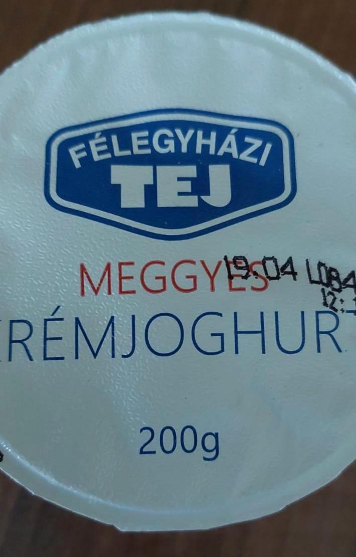 Képek - Meggyes krémjoghurt Félegyházi tej