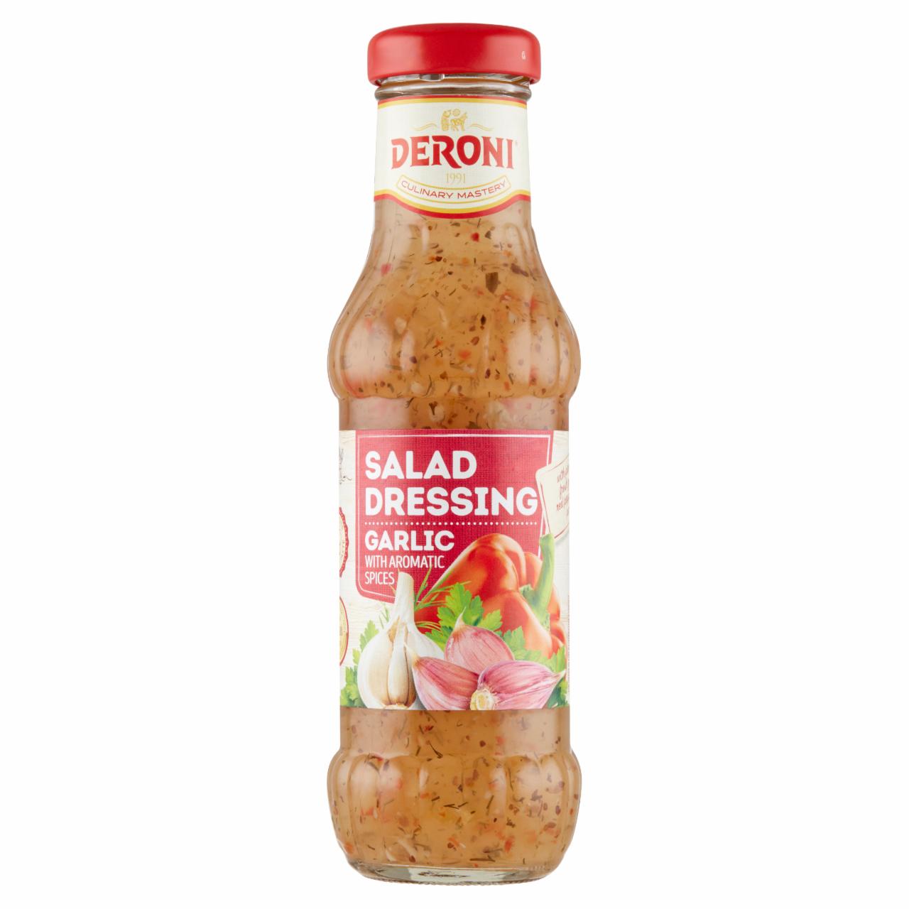 Képek - Deroni fokhagymás zöldfűszeres salátaöntet 310 g